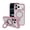 Pink/Frosted Clear, variant on onn MagSafe Compatible Phone Case with Kickstand for iPhone 17 Pro - Black/Frosted Clear