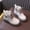 Beige1, variant on Cethrio Little Girls Ankle Boots, Breathable Side Zipper Slip-Resistant Soft Sole Winter Shoes Pink Size 13(Little Kids)