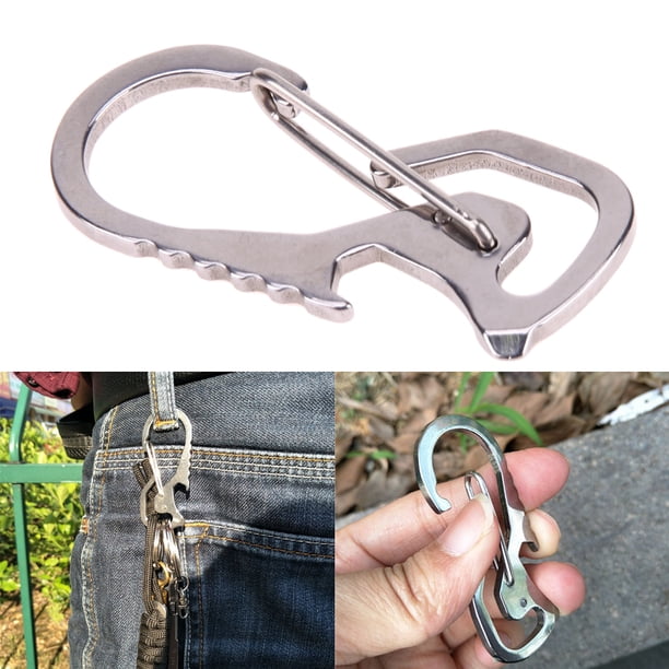4 Piezas Mosqueton Llavero,Mosqueton Pequeño,Llavero Mosqueton Desmontable,Mosquetones Para Llaveros Unisex,Adecuado Para Viajes, Camping, Senderismo