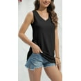 thumbnail image 5 of Sherrylily Summer Women V Neck Tank Tops Loose Casual Sleeveless Shirts Tunic Fashion Tops, 5 of 6