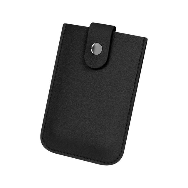 Tarjetero corporativo compacto con cierre seguro-JUNIUS negro 7.5 x 12