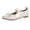Beige, variant on Women Casual Shoes Low Cut Bow Elastic Strap Slip On Flat Ballerina Shoes Comfortable Footwear For Autumn ,Us Size:9