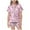 Pink, variant on WOYY Toddler Girl's Pajamas DIY Hand Painted Dinosaur Button-Down Sleepwear Set,2-Piece,Sizes 2-13T