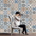 thumbnail image 1 of Azulejos retro europeos Pegatinas de pared Calcomanía autoadhesiva para decoración de dormitorio (C) Ehuebsd Libre de BPA, 1 of 9