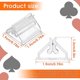 thumbnail image 2 of 24 soportes acrílicos para tarjetas de lugar, soportes transparentes para tarjetas de juego, pequeños soportes para tarjetas de mesa de boda, soportes para carteles de mesa para tarjetas de boda,, 2 of 5