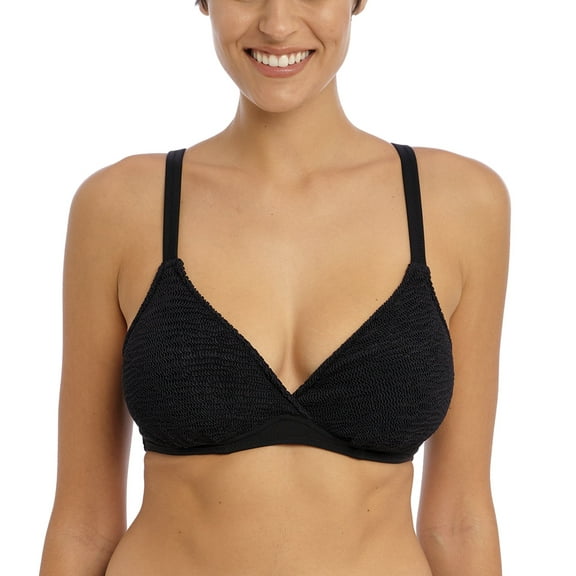Freya Ibiza Waves Plunge Underwire Bikini Top (203802),38G,Black
