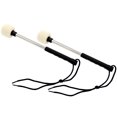 thumbnail image 1 of Shisuyan 2 Pcs Batteur à Tambour en Feutre de Laine Poignée en Acier Inoxydable Accessoires d'Instruments de Percussion Pièces, 1 of 9