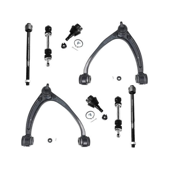 Front Control Arm Ball Joint Tie Rod and Sway Bar Link Kit - Compatible with 2007 - 2014 Cadillac Escalade ESV 2008 2009 2010 2011 2012 2013
