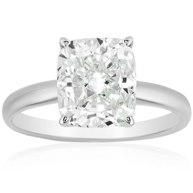 2.00 CT. T.W. Cushion Cut Diamond Solitaire Ring in 18K Gold