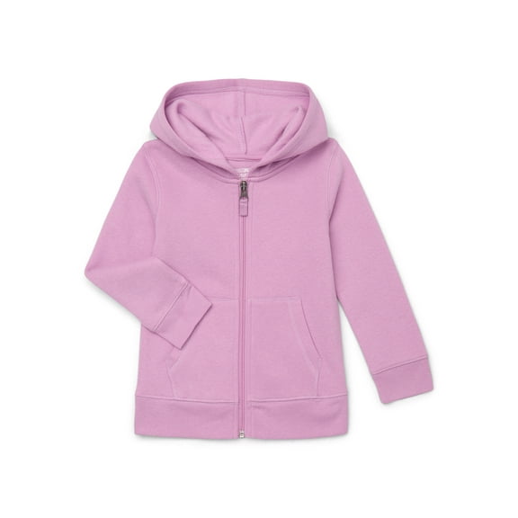 Garanimals Toddler Girl Zip Up Butter Fleece Hoodie, Sizes 18M-5T