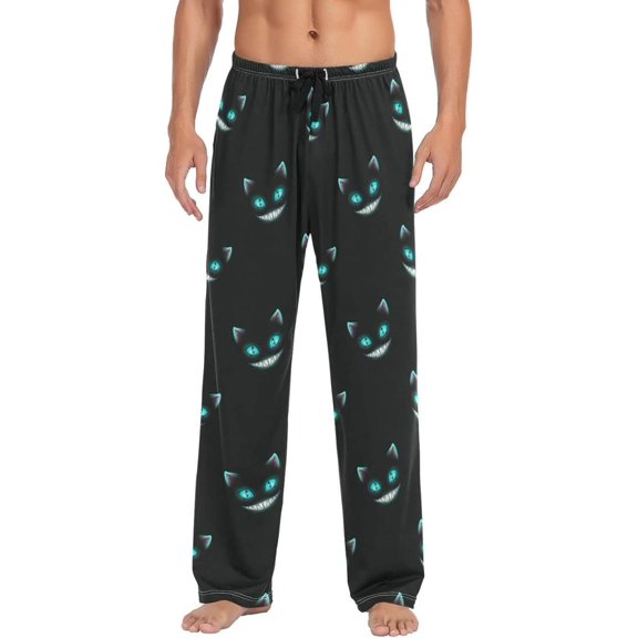 GZHJMY Cat Pajama Pants for Men, Lounge Pants Lightweight Men Pajama Bottoms with Drawstring Pockets, Christmas New Year Birthday Gifts, Medium