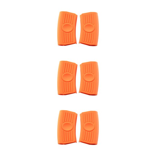 Cateissary 2 piezas de funda de soporte para mango de olla, funda de aislamiento seguro para el hogar, Clip de silicona para doméstico, rojo Type7 NO7