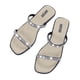 thumbnail image 2 of Sandalias planas con cinturón fino para mujer, zapatos de verano con diamantes de imitación, a la moda Wmkox8yii hj789, 2 of 9