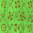 thumbnail image 1 of Ahgly Company Indoor Square Abstract Green Modern Area Rugs, 4' Square, 1 of 4