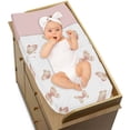 thumbnail image 6 of Sweet Jojo Designs Butterfly Pink and Taupe Changing Pad Cover, 6 of 6