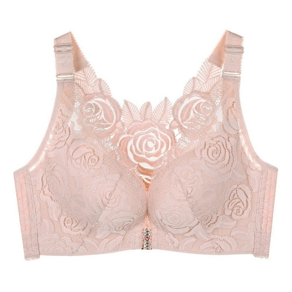 Spdoo Plus Size Bralettes for Women Bra, Adjustable Bralette Bra, Lace Trim Seamless Wirefree Everyday Bras for Women A-D Cup