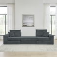 thumbnail image 4 of Leumius Modular Sectional Sofa,Cloud Sectional Couch with Deep Seat,Modern Modular L-Shape Sofa Couch with Chaise,Upholstered Boneless Couches for Living Room Bedroom,Gray, 4 of 9
