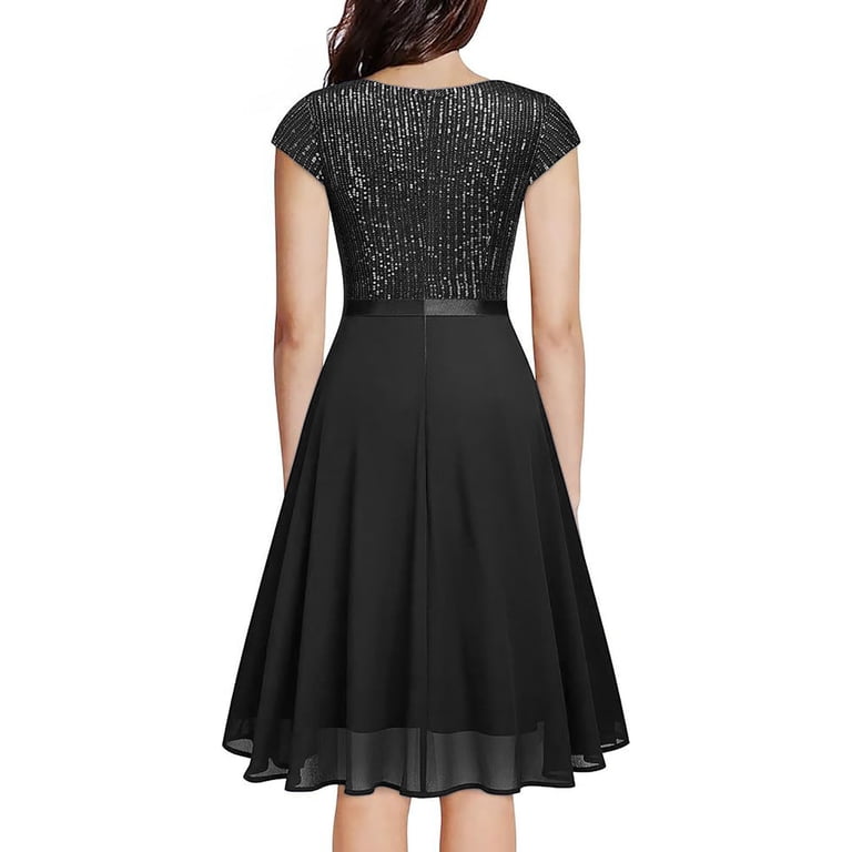 princess polly baby blue dress Sequin Asymmetric Velvet Mermaid Dress One Long Puff Sleeve GLGL3159 main image 1