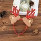 thumbnail image 1 of Cinta de cuerno de reno de Navidad | Pelusa festiva roja dorada verde | Ajuste elástico suave y cómodo | Accesorio ligero para fiestas navideñas | 9,84x8,27 en condecoraciones, 1 of 6