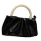 thumbnail image 4 of Bolso de mano para mujer de piel sintética, ligero, informal, pequeño, tipo clutch, elegante, tipo bandolera Negro, 4 of 9