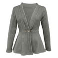 thumbnail image 5 of successthop Fall Jackets for Women Long Sleeve Jacket Open Front Coat Plus Size A Line Flare Hem Winter Casual Outwear L, 5 of 5