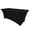 Black, variant on Ultimate Textile (10 Pack) 5 ft. Fitted Spandex Table Cover - for 24 x 60-inch Banquet and Folding Rectangular Tables 36"H, Ivory Cream