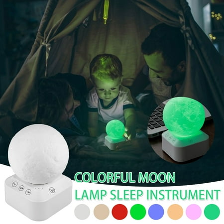 

RnemiTe-amo Deals！Mini LED Night Light Night Lamp Led Colorful Moon With Sleeping Light White Noise Sleep Instrument Home Hypnotizer To Soothe Sleep And Breathe Night Light