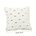 thumbnail image 5 of Set of 2 Halloween Pillow Covers 18x18 inch White Ghost Throw Pillow Cases Soft Plush Faux Fur Wool Couch Cushion Case for Chair Sofa Bedroom Living Room Home Decor, 5 of 12