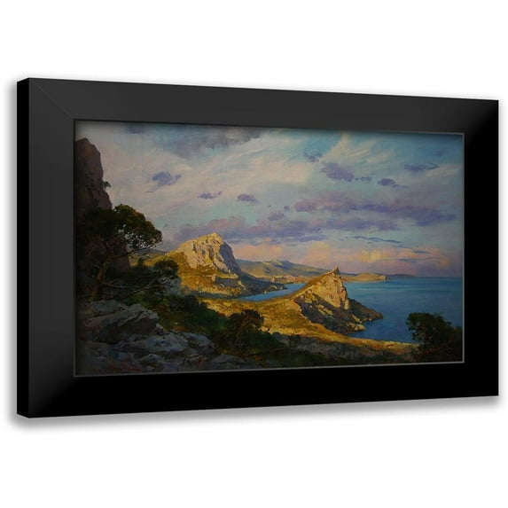 Sviridov, Sergei 14x11 Black Modern Framed Museum Art Print Titled - Rocky Coast XI
