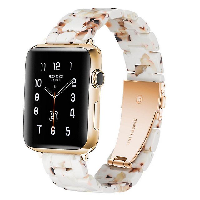 Compatible con correa de reloj Apple 38-40 mm / 42-44 mm serie 5/4/3/2/1, accesorio de correa de reloj de repuesto de pulsera de resina delgada