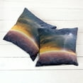 thumbnail image 2 of Ambesonne Landscape Throw Pillow Cover 2 Pack, Apocalyptic Sky View, 16", Orange and Blue, 2 of 6
