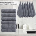 thumbnail image 2 of 12-Pack Washcloths Set, 13"x13" Luxurious Dish Towels Ultra Soft Face Towels Quick Dry Kitchen Towel Bundle Absorbent Wash Cloths(Dark Gray), 2 of 6