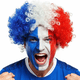 thumbnail image 1 of Peluca Para Adultos Aficionados De Futbol Soccer Azul-Blanco-Rojo, 1 of 5