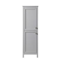 Elegant Kitchen and Bath 20 Inch Wide Bathroom Linen Storage Freestanding Cabinet In Grey