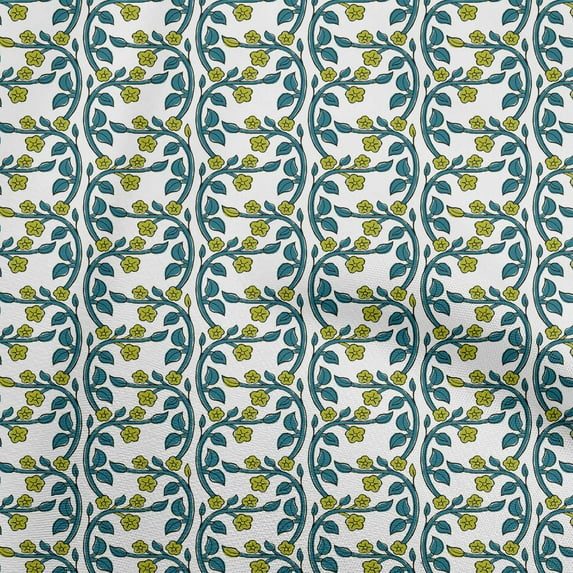 oneOone Cotton Flex Olive Green Fabric Block Sewing Material Print Fabric By The Yard 40 Inch Wide-6W