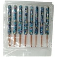 thumbnail image 4 of Techtongda Crochet Hooks Needles Knit Weave Crochet Needle TPR Soft Handle 8 pcs Set Blue Floral, 4 of 6