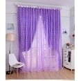 thumbnail image 3 of Curtain Curtain Door Purple Tulle Panel Window Screens Balcony Decor, 3 of 5