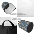 thumbnail image 3 of Uemuo French Bulldog Yoga Pattern Circular Laundry Hamper Basket with handles,Collapsible laundry basket,Large capacity laundry hamper,Laundry Organizer-Small, 3 of 8