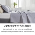 thumbnail image 5 of Green Essen 3 Pieces Solid Color Quilt Set Queen/Full Size,Soft Microfiber Bedding Sets Lightweight Bedspread Reversible Coverlet Bed Cover(Light Gray), 5 of 8
