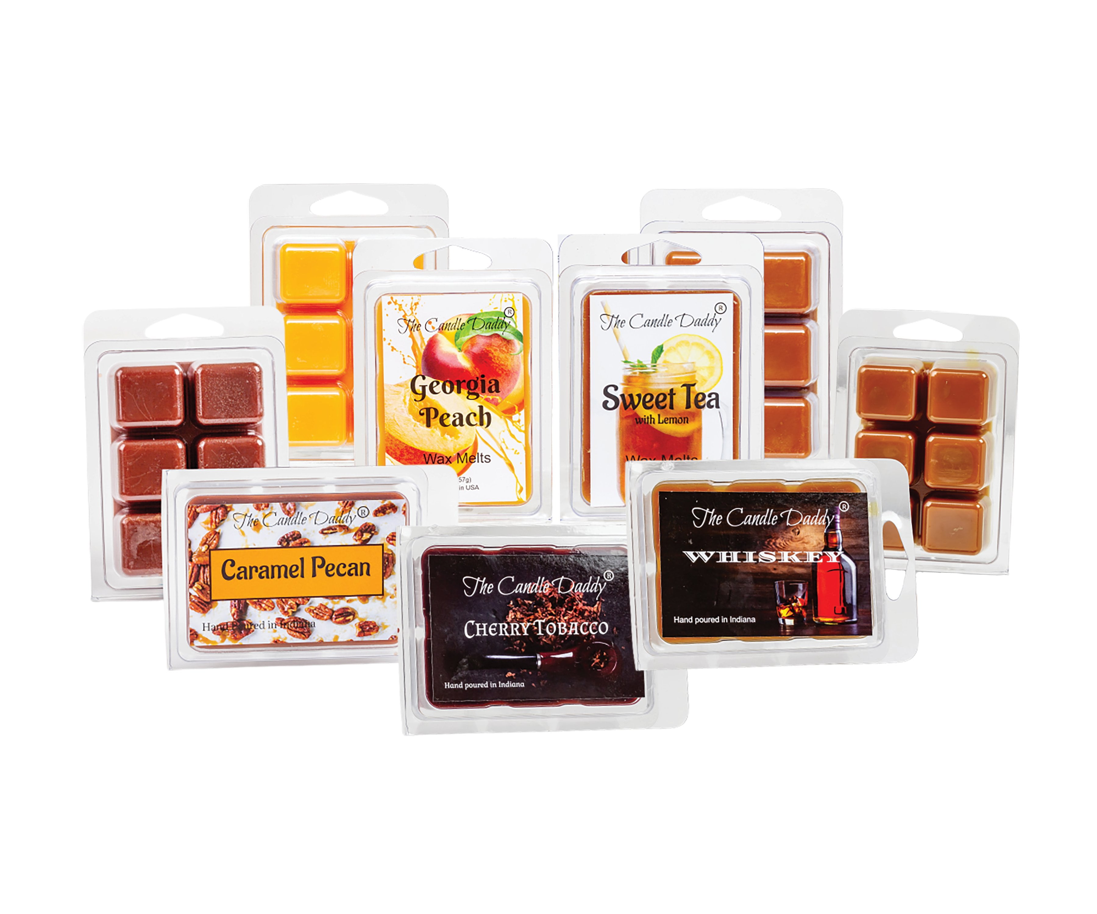 Southern Sampler Combination Set Of 5 Scented Wax Melt Cubes - 10 ounces, 30 Cubes