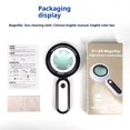 thumbnail image 4 of Magnifying Glass with Light, 10X 30X Handheld Large Magnifying Glass LED Cold and Warm Light with 3 Modes, Illuminated Lighted Magnifier for Seniors Reading, Coins, Jewelry, 4 of 5