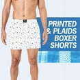 thumbnail image 4 of Badger Smith - Men's Boxer Shorts, Comfortable Cotton Boxers, 100% Cotton Print and Plaid Multicolor Boxers For Men, Multi Pack- Medium, 4 of 9
