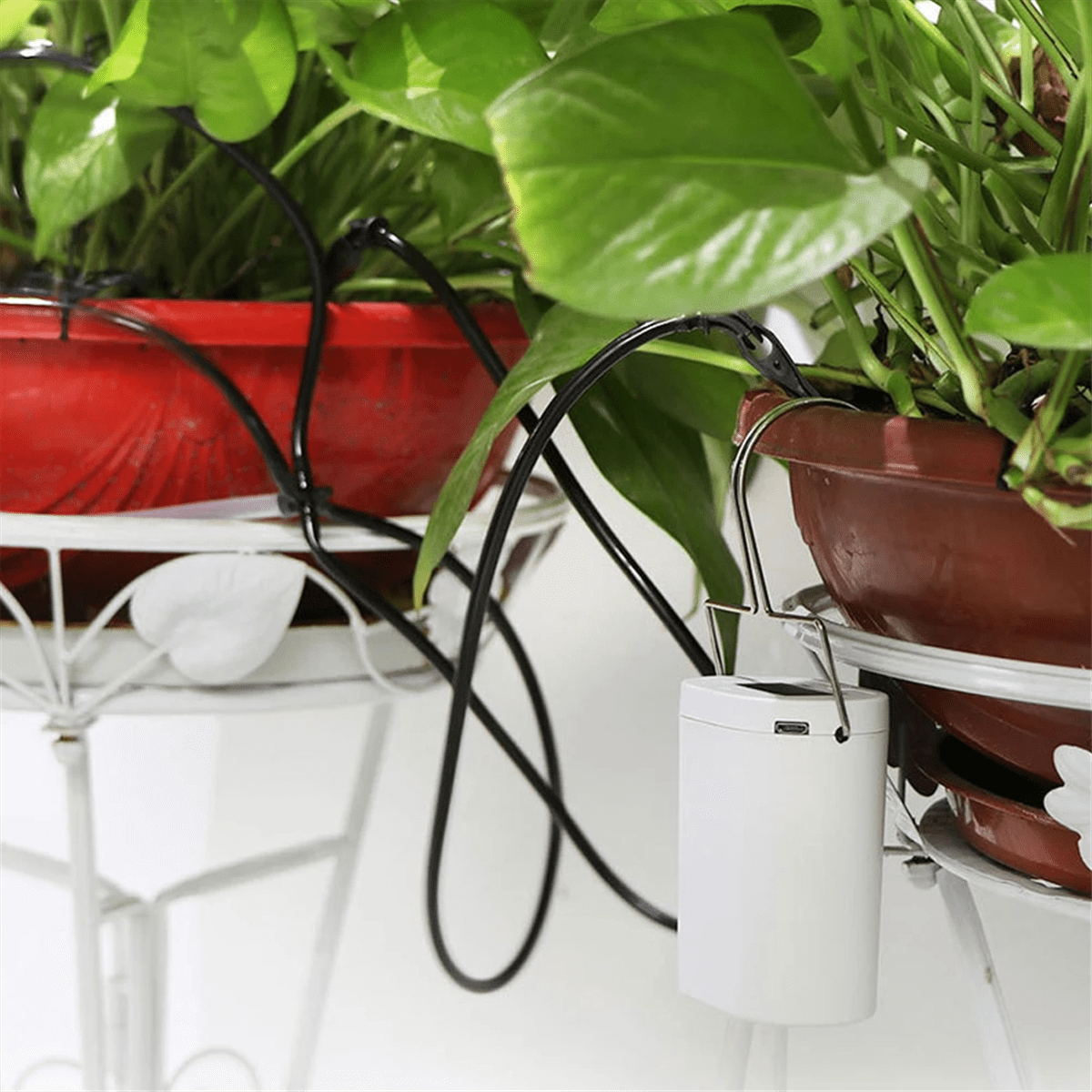 16 Heads Automatic Plant Flower Watering Pump Accsesories Plants Sprinkler Drip Irrigation Device Water System Kit