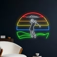 thumbnail image 2 of Handmadetneonsign Golf Neon Sign, Golfer LED Light, Golfing LED Sign, Golf Ball Neon Light, Sport, 2 of 5