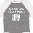 thumbnail image 4 of Inktastic Life's Better Polka Music Boys or Girls Long Sleeve Baby Bodysuit, 4 of 5