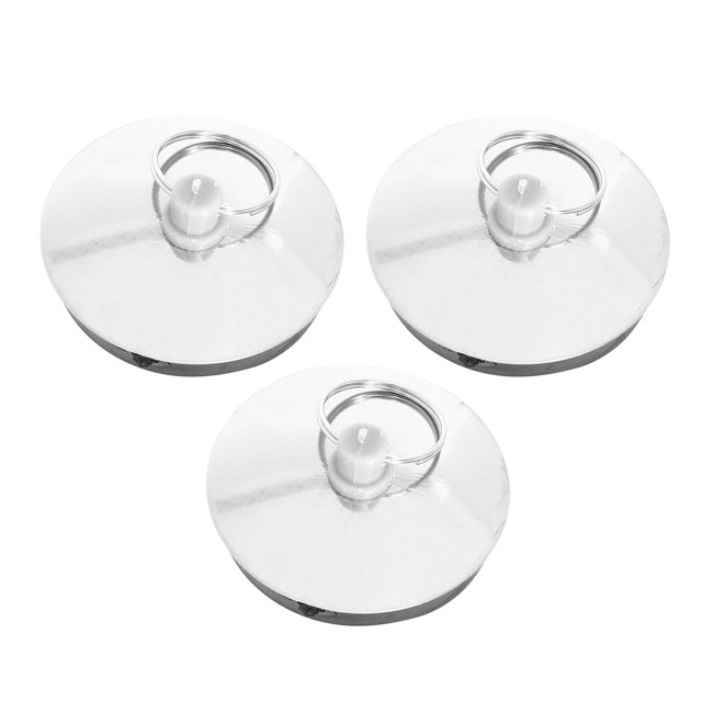 3pcs Suction Sink Stopper Household Bathtub Stopper Practical Drain Bath Plug