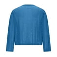 thumbnail image 5 of Ahabrexf Open Front Cardigan for Women, Elegant Shiny Fabric Thin Breathable Party Jacket, 5 of 9