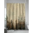 thumbnail image 5 of Fsddascl Forest Tree Shower Curtain Set - 36" x 78" Washable Bathtub Curtain with 12 Hooks, Modern Vintage Winter Fall Natural Plant Waterproof Fabric Stall Shower Curtains for Bathroom/Bathtub, 5 of 6