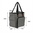 thumbnail image 5 of Bolsa De Tejer Portátil, Bolsa De Almacenamiento De Lana Multifuncional, Gancho De Ganchillo, Bolso Para Agujas De Tejer, Organizador De Suministros De Costura Vogacara HA025648-03, 5 of 5