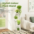 Bamworld Plant Stand Indoor, Corner 4 Tier Metal | Ubuy